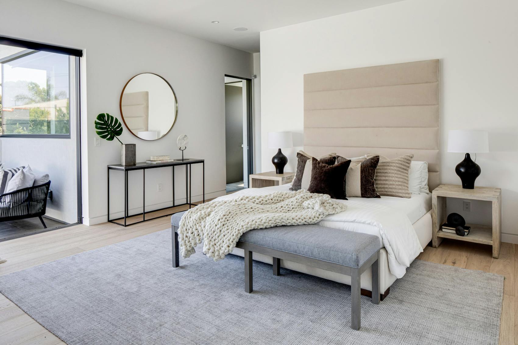 Meridith-Baer-Home-Home-Staging-Southern-California-West-Hollywood-Organic-Modern-Luxury-Homes-Modern-and-Contemporary-Master-Bedroom
